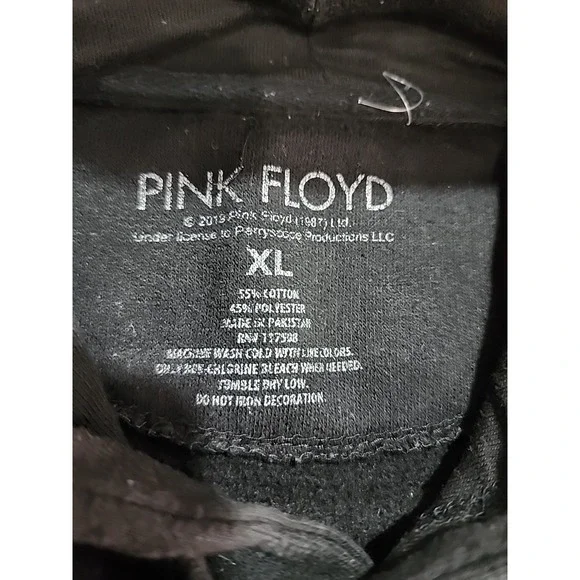 Pink Floyd Dark Side of the Moon Hoodie Black XL Graphic Band Sweatshirt - Picture 5 of 8